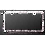 Buy License Plate Frame - Metal Bling - Bow w Ribbon - Pink Crystals