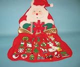 Fabric Santa Sack Christmas Advent Calendar