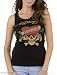 Ed Hardy Black Love Kills Slowly/Skull & Heart Ladies Stitch Tank Top