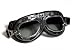 Produkt-Bild: Motorradbrille Classic, schwarz mit Smoke-get&ouml;nten Gl&auml;sern