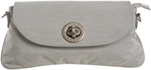 Baggallini Luggage Monaco Clutch Large, Silver, One Size