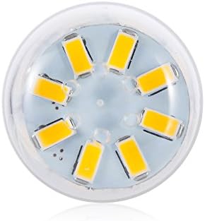 Wisful 10PCs LED Corn Bulb SMD 5730 Non-Dimmable E14 8W Warm White Light