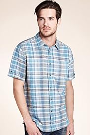 North Coast Pure Linen Checked Shirt
