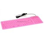 Flexible Water Proof Keyboard - Pink