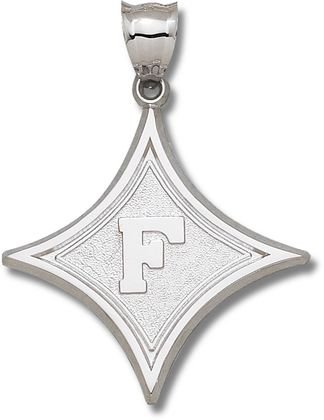 Click here to buy Furman Paladins Giant 1 2 3 W x 1 11 16 H Diamond with F Pendant - 14KT Gold Jewelry by Logo Art.