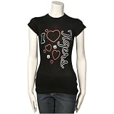 Auburn Tigers Ladies Black I Heart.. Slim Fit T-shirt