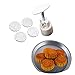 1 X Moon Cake Mooncake Decoration Mold Mould 100g Flowers Round 4 Stamps DIY Tool by DragonElf