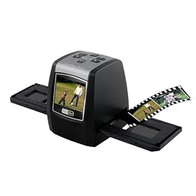 TeckNet� 5M/10M Slide, Negative and Black/White Film Scanner to SD Card, With 32MB Build-in Memory - Full Black