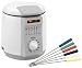 AFK MFT-3 Cool Touch Mini Fritteuse mit Fondue-Set Minifritteuse Single-Friteuse