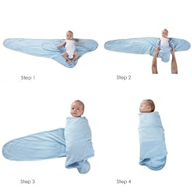 Bibs Miracle Swaddler Blanket Blue