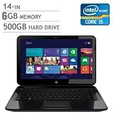 HP Pavilion Sleekbook 14t 14″ 1366 x 768 Laptop Computer, Intel Core i5-3317U, 6GB, 500GB, Windows 8