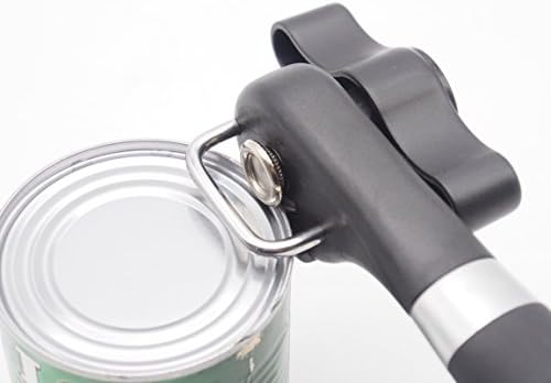Can Opener, Kitchen Collection Professional Ergonomic Side Cutter Manual Can Tin Opener, Safe Smooth and Lid Lifter that Won't Touch Food, Best Portable Tool Set to Open Large &amp; Small Cans