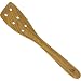Berard Olive Wood Curved Spatula with Drainage Holes