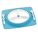 Skip Hop Mate Feeding Plate and Utensils - Sky Blue
