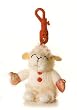 Aurora LAMB CHOP 3" PLUSH W/ RED KEYCHAIN Clip-On