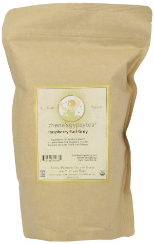 Zhena's Gypsy Tea Raspberry Earl Grey Organic Loose Tea, 16-Ounce Bag