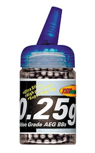 TSD Tactical 1000 Count Feeder Bottle Plastic Black Airsoft BB's (0.25g, 6mm)