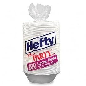 Hefty Foam Bowls, 20 Oz., Pack Of 100