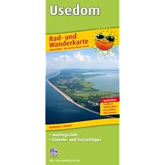 Rad- und Wanderkarte Usedom: mit Ausflugszielen, Einkehr- & Freizeittipps, wetterfest, reissfest, abwischbar, GPS-genau. 1:60000
