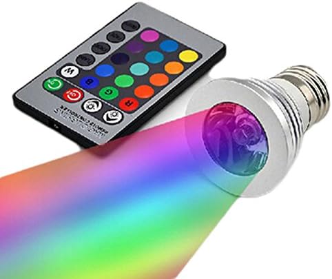 LyonsBlue E27 3W RGB LED Magic Light Bulb Lamp + 24Key IR Remote Control Colors Change