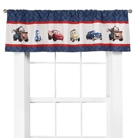Disney Cars Line Up Window Valance - Navya (60x15")