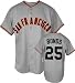 Barry Bonds Majestic MLB Road Grey Replica San Francisco Giants Jersey