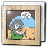 Sharks Favorite Book - Moby Dick - 6 Inch Tile Napkin Holder