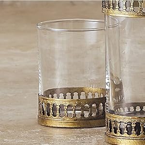 Galleria Glass Holder - Antique Gold - Frontgate