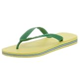  : Havaianas Women's Brazil Flip Flop,Yellow/Green,39/40 BR