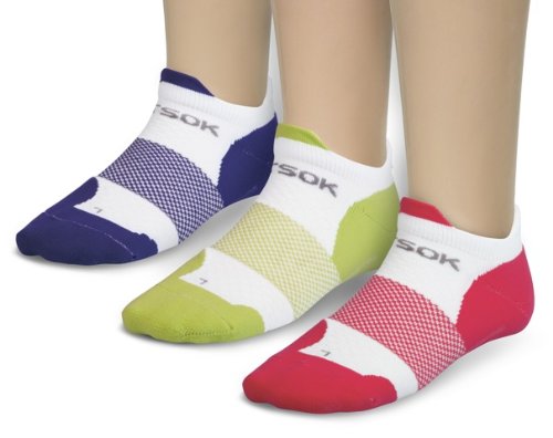 Fitsok Women's F4 Now Show Jewelpop (Pack of 3), Small, White/Tri-Colored (Lime Green, Pink, Purple) On Sale