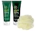 Paul Mitchell Tea Tree Lemon Sage Energizing Body Wash, Lemon Sage Energizing Body Lotion (6.8 oz) & Body Pouf Embody Joy Set