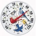 Accurite Designer Edition 12.5 Inch Indoor-Outdoor Songbirds Thermometer