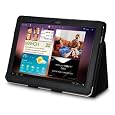 SAMSUNG GALAXY TAB 10.1 PU LEATHER FOLIO STYLE CASE - BLACK