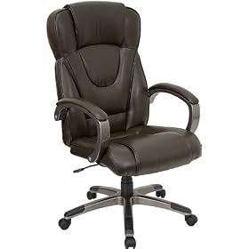 Espresso Brown Leather High Back Executive Office Chair [BT-9069-BRN-GG] by Office Furniture in a Flash