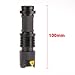 SecurityIng 3.5W 300 Lumens Mini XPE Q5 Zoomable LED Flashlight Adjustable Focus Portable LED Light Lamp Flashlight Torch - Black