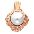 14K Rose Gold Mabe Pearl Pendant