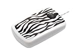 Pat-Says-Now Zebra Flat Style 3-Button Optical Wheel Mouse