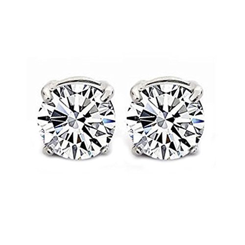 1 Pair Clear Crystal Magnet Earrings Mens Womens Earrings Ear Studs