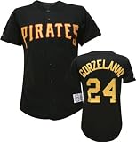 Tom Gorzelanny Pittsburgh Pirates Alternate Black MLB Replica Jersey