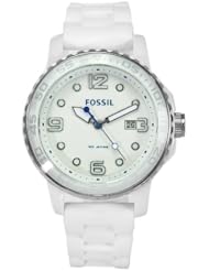 Fossil Womens FSCE5002 Ceramic White Dial Watch