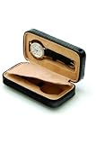 Intica Leather Zipper Double Watch Case Alligator Print