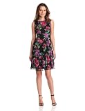 Tiana B Womens Waterlily Printed Lace Dress