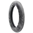 Sheepskin Stretch-On Steering Wheel Cover-Grey