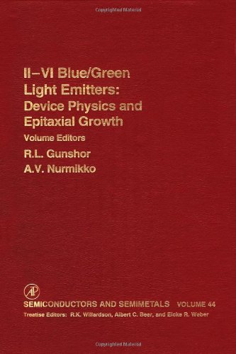 Ii-Vi Semiconductor Blue/Green Light Emitters: 44 (Semiconductors and Semimetals)