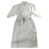 Cypress Spa - Ladies Plus Size Short Sleeve Waffle Weave Wrap Robe, White