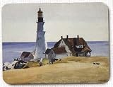 LAMPS BEAUTIFUL Fine Art Glass Cutting Board--Light House by Hopper--Excellent customer service--see our feedback.