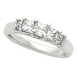18K White Gold Diamond Five Stone Anniversary Band 1.00 Ct. 41czLgRGWVL. SL160 18K White Gold Diamond Five Stone Anniversary Band 1.00 Ct.