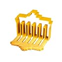 Brandenburger Tor Souvenir & Ausstechform in gelb
