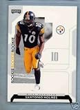 2006 Playoff NFL Playoffs 78 Santonio Holmes - Rookie Card (RC) / Pittsburgh Steelers / Football Cards - In Protective Top Loader - Sports Trading Cards Collecting
