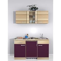 SINGLE K�CHE ZAFIA 150 AKAZIE AUBERGINE DEKOR